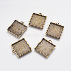 Aluminium-Anhänger Fassungen für Cabochons X-PALLOY-A19951-AB-FF