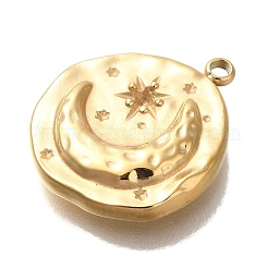 Ionenplattierung (IP) 304 Edelstahl Anhänger Strass Fassung STAS-P371-051G