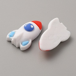 Cabochons aus undurchsichtigem Harz mit Weltraummotiven CRES-WH0001-51