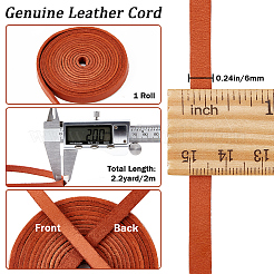 2 m flaches Lederband LC-WH0007-07A-03