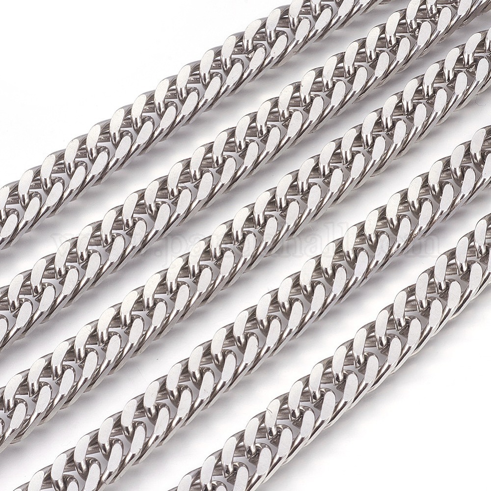 Wholesale Tarnish Resistant Stainless Steel Cuban Link Chains