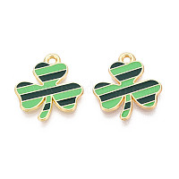 Подвески из сплава с эмалью ко дню святого патрика&nbsp;ENAM-T023-04B