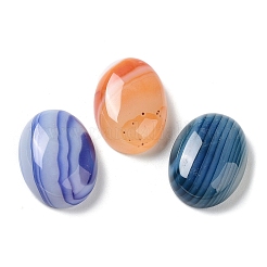 Natürliche gestreifte Achat-Cabochons G-H296-01B