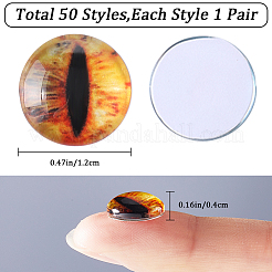 1 Beutel Glas-Puppenaugen-Cabochons DIY-GF0008-70C