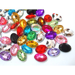 Nachahmung taiwan Acryl Strass Cabochons GACR-A007-10x14mm-M