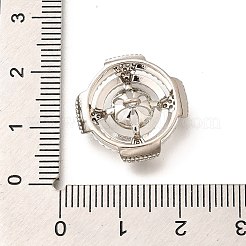 Messing Micro Pave Zirkonia Knopf Cabochon Fassungen KK-M312-32P