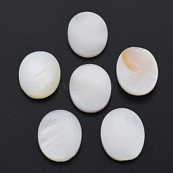Natürliche Süßwasser Muschel Cabochons SHEL-S278-048B