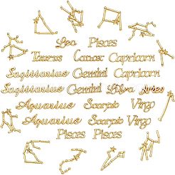 Vergoldete Legierung Cabochons PALLOY-OC0001-62G