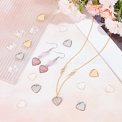 DIY Rohling Herz Anhänger Bastelset DIY-UN0005-12