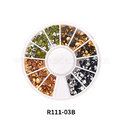 4 Farben spitzer Harz Strass Cabochons MRMJ-R111-03B