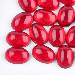 Durchscheinende Harz-Cabochons RESI-S362-10x14-01