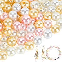 Едва розовый перламутровый микс из стекла жемчужные бусины&nbsp;HY-PH0006-8mm-01