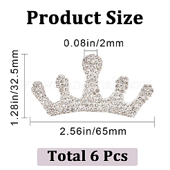 Корона самоклеющиеся аппликации со стразами DIY-WH0349-70