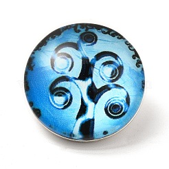 Messing Glas Cabochons Tasten GLAA-S052-01M