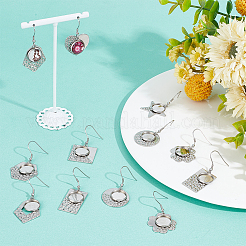DIY Rohling-Set für gewölbte Ohrringe DIY-SC0021-80
