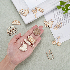 Holz Cabochons WOOD-CJ0001-34