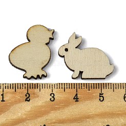 100 Stück Holzcabochons WOOD-G020-04