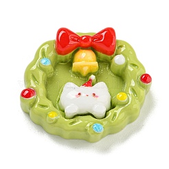 Weihnachts-Deko-Cabochons aus undurchsichtigem Harz RESI-U006-05J