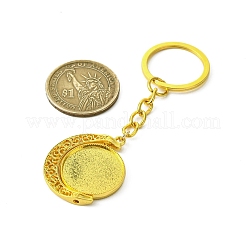 Schlüsselanhänger mit Cabochon-Anhänger aus Legierung KEYC-JKC01137-02
