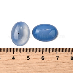 Natürliche blaue Achat-Cabochons G-A266-01A