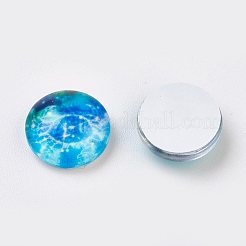 Cabochons aus leuchtendem Sternbild X-GGLA-WH0001-02