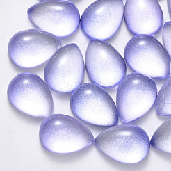 Transparent Spitzlackieren Glas Cabochons GLAA-S190-012C-A02