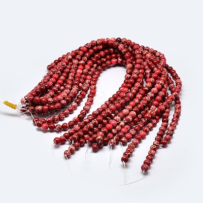 Wholesale Natural Imperial Jasper Beads Strands Pandahall