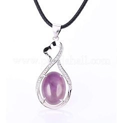 Natürliche Amethyst flach zurück Cabochons PH-G-G741-13x18mm