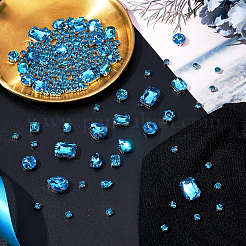 198 Stück 9 Stil Strass zum Aufnähen DIY-PH0008-64