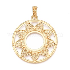 Cabochon-Fassungen für Anhänger aus plattierter Legierung PALLOY-T090-16G