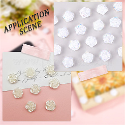 100 Stück Cabochons aus undurchsichtigem ABS-Kunststoff KY-SP0001-16A