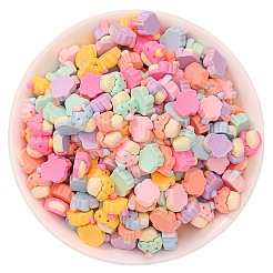 Undurchsichtige Decoden-Cabochons aus Kunstharzimitat für Lebensmittel RESI-K027-13