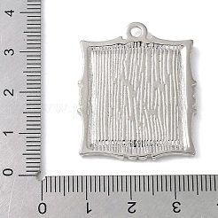 Cabochonfassungen für Messinganhänger aus Messing KK-V005-02P-03