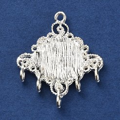 Cabochon-Verbindungsglieder aus Legierung FIND-WH0111-41S