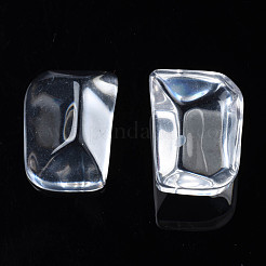 Transparente rechteckige Cabochons aus Harz CRES-N031-006A-A01