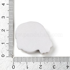 Totenkopf Halloween undurchsichtige Decoden-Cabochons aus Kunstharz RESI-R446-01K
