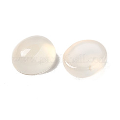 Natürlicher weißer Achat Cabochon G-H301-01