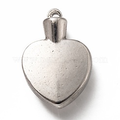 304 Edelstahl Anhänger Cabochon Fassungen für Emaille STAS-H126-02AS
