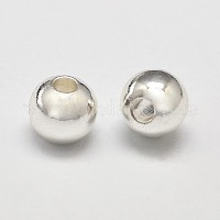 Стойка покрытие латунные круглые распорные бусины&nbsp;KK-I601-4mm-S-RS