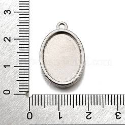 Cabochon-Fassungen für Anhänger aus Edelstahl 304 STAS-S181-02P-E