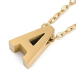 Ionenplattierung (IP) 304 Edelstahl-Anhänger-Halsketten NJEW-R050-01G-01