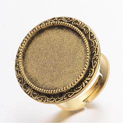 Geben Sie Ihre Kreationen eine einzigartige Designer-Look mit diesen modernen und charmanten Eisen hängender Cabochon Fassungen PALLOY-Q300-04AG-NR