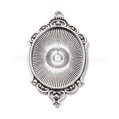 Tibetischer Stil Legierung Anhänger Fassungen FIND-XCP0006-05AS