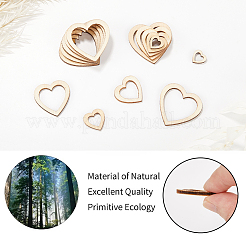 5 Satz 5 Stile Holzcabochons WOOD-GF0002-26