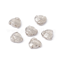 Anlaufgeschützte Cabochons aus Edelstahl 201 STAS-C057-15P