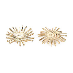 Umweltfreundliche Eisenanhänger mit Cabochon-Fassungen IFIN-N006-40-RS