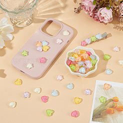 200 Stück 2 Stile Kunststoff-Cabochons KY-AR0001-37
