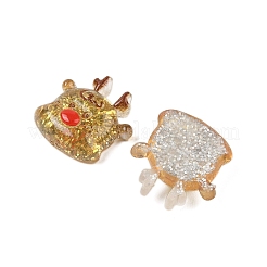 Weihnachtsserie süße transparente Harz Decoden Cabochons RESI-S03-03E