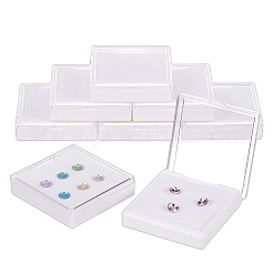 Benecreat 10 Stück weiße Edelstein-Displaybox CON-WH0092-18B