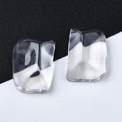 Transparente rechteckige Cabochons aus Harz CRES-N031-006A-A01